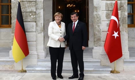 Germany's Merkel in Turkey for refugee talks