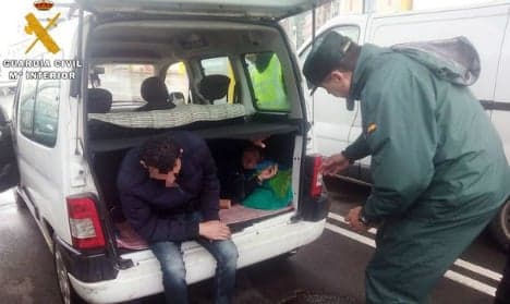 Spanish police find Albanian man hidden in car boarding ferry to UK