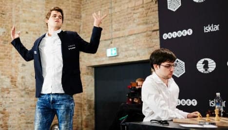Carlsen yells swear word in rage at chess loss