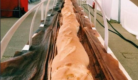 Bakers create world's longest baguette (and smother it in Nutella)