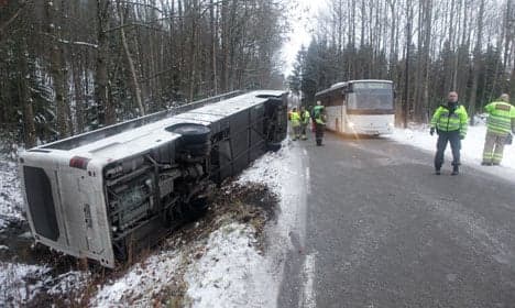 School bus crashes in southern Norway