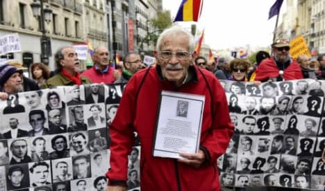 Marchers demand justice 40 years after death of dictator Gen Franco