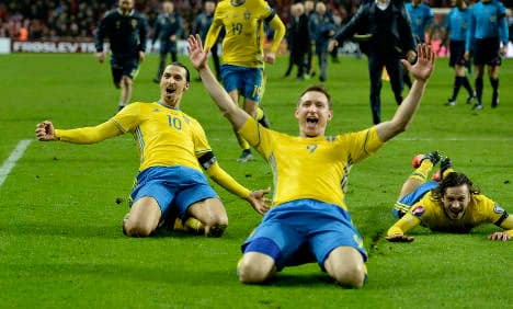 Swedes cheer double fire into France's Euro 2016