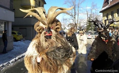 Asylum seekers face their fears with Krampus