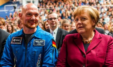 German astronaut calls for 'peace and tolerance'