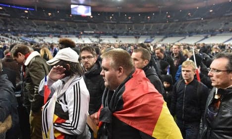 German team spent night in stadium after attacks