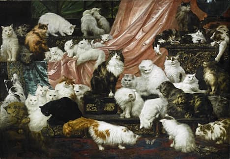Could this be the biggest cat painting in the world?
