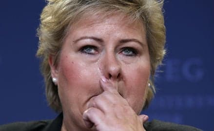 Norway PM sheds tears for Paris victims