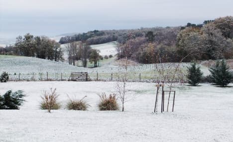 Dordogne hit by first snow of the winter