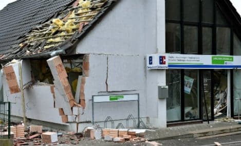 Inept crooks blast roof off bank outside Berlin