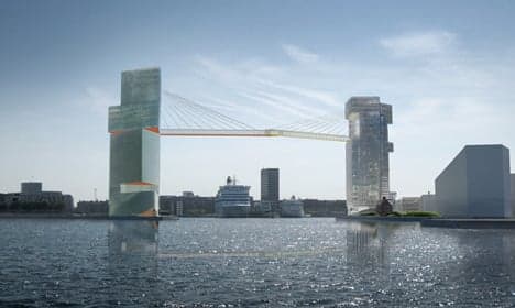 New Copenhagen cycle bridge 65m above water