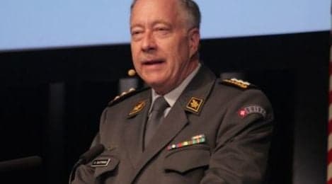 Swiss army chief warns of terrorism and unrest