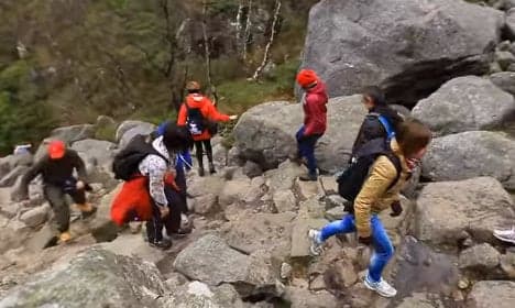 Nepal's Sherpas rebuild Norway mountain paths