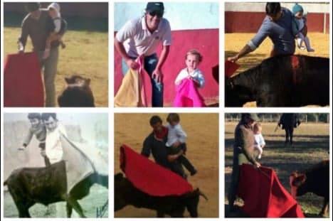 Now bullfighter faces 'child abuse' probe over baby photo