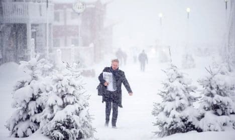 Swedes struggle to stay on feet in icy weather