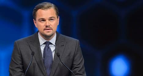DiCaprio slams fossil-fuel industry at Davos
