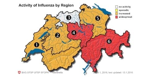 Influenza epidemic hits eastern Switzerland