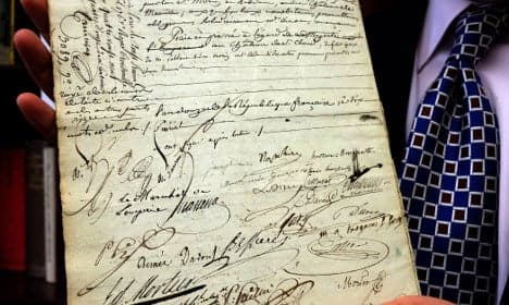 Napoleon's Catholic marriage certificate goes up for auction