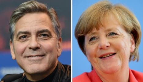 Heartthrob Clooney hopes to charm Merkel over refugees