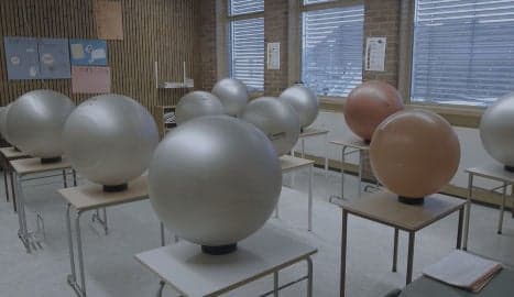 Norway school swaps chairs for rubber balls