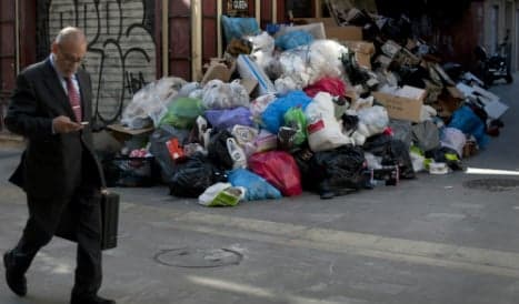 Costa del stink: Rubbish piles up in Malaga bin men strike
