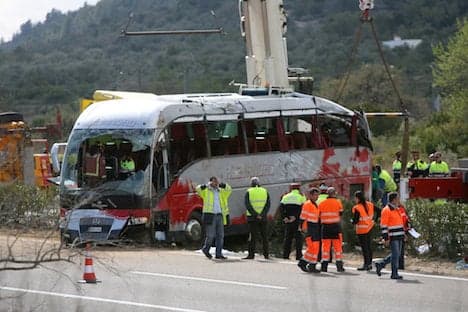 Two Austrian women die with 11 others in bus crash