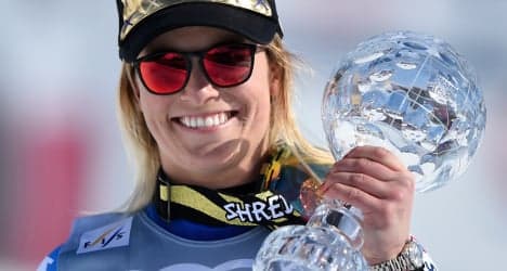 Ski star Gut finishes season with super-G title