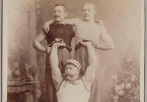 Strong men in the 19th century Prater