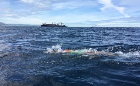 German swims from Europe to Africa in under 3 hours