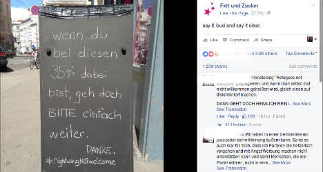 Cafe owner in Vienna bars right wing voters