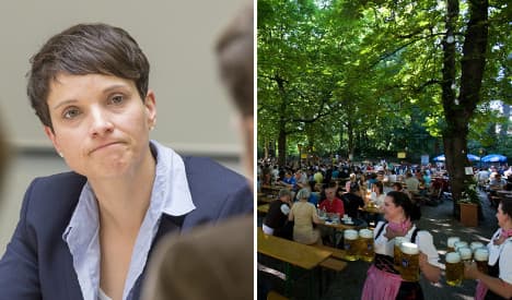 Right-wing AfD leader verboten in Munich beer hall
