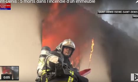 VIDEO: Blaze in Paris suburb leaves five dead