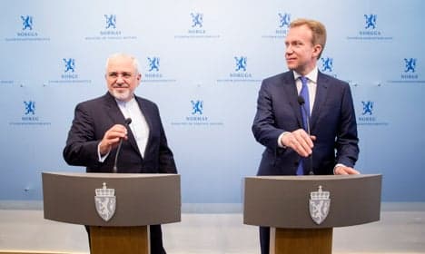 Norway slammed for inviting Iran's FM to peace talks