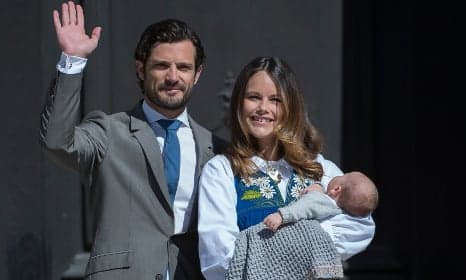 Sweden's newest prince makes his public debut