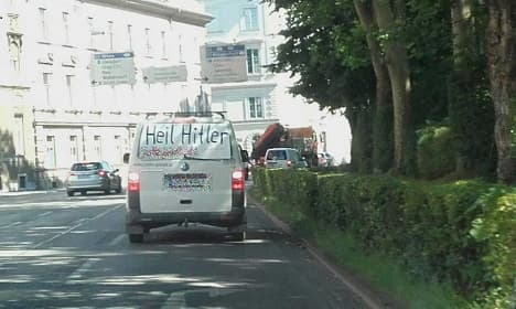 Outrage at van with Nazi slogan in Graz