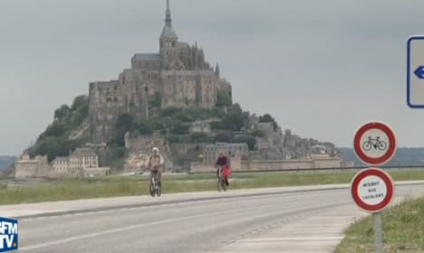 Mont-St-Michel (where bikes are banned) all set for Tour