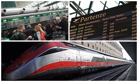 Trains and flights to be hit by national strike this weekend