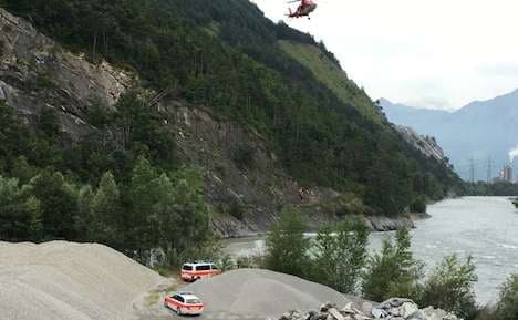 Mountain biker survives icy plunge into the Rhine