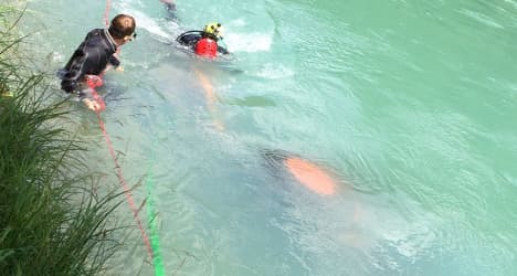 Tractor plunges into river Aare in Bern