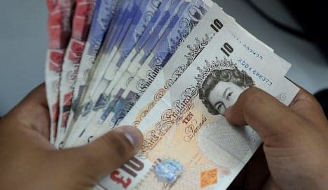 British pound falls again and heads for parity against euro