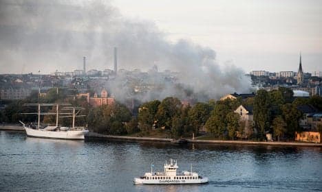 Firefighters battle Stockholm Royal Institute of Art blaze