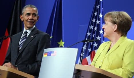 Obama thanks Merkel for open refugee policy