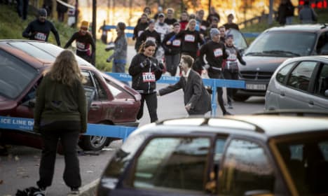 Nearly 2,000 run in Swedish zombie race