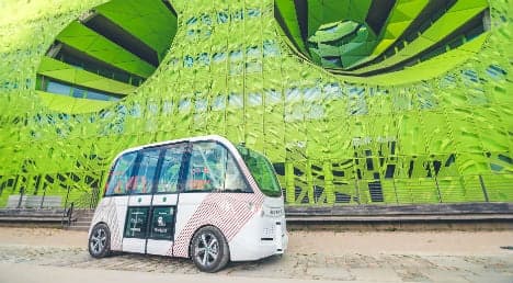 Driverless bus takes a spin around Salzburg's old town