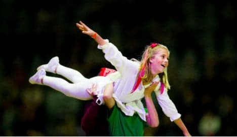 Norway's acrobatic royals show off horse skills