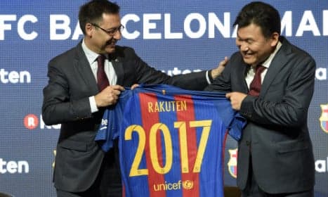 Barça strikes sponsorship deal with Japan's Rakuten