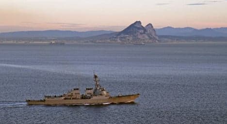 British navy warns Spanish ship with flares near Gibraltar