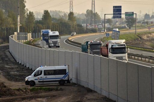 Calais Jungle 'anti-migrant' wall completed - two months after camp was cleared
