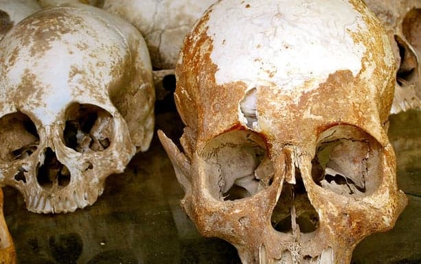Firefighters uncover mystery human skulls in Italy quake rubble