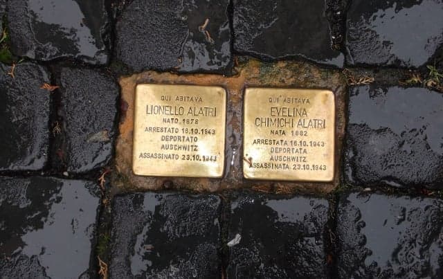 Stumble stones: How Rome's smallest monuments honour Holocaust victims